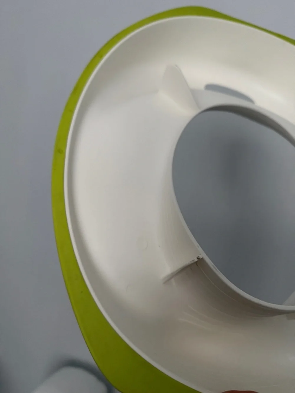 White and Lime Toddler Potty Seat - Comfortable Soft-Edge Toilet Trainer
